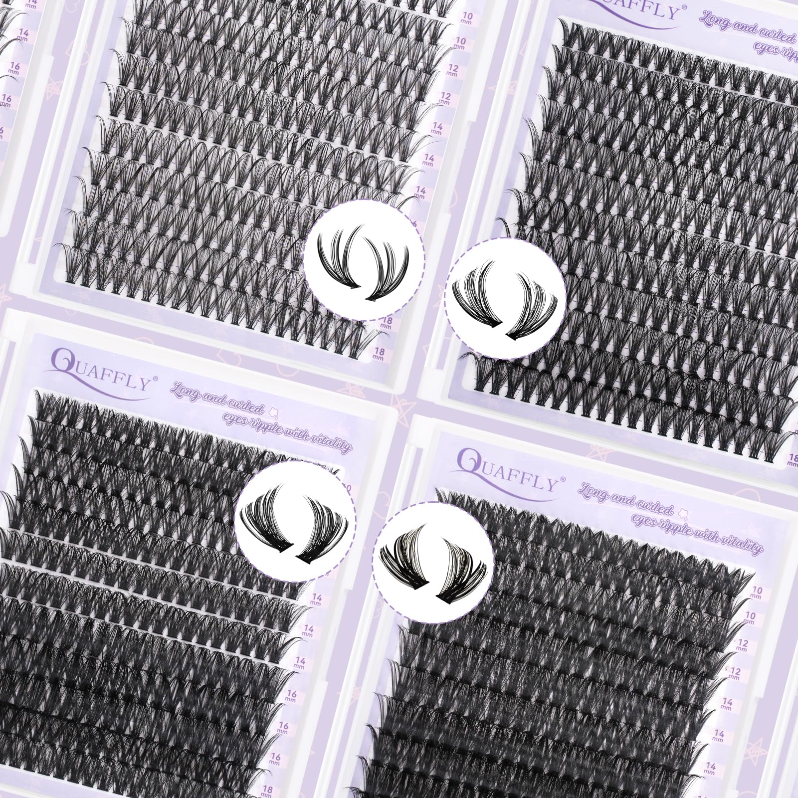 QUAFFLY Lash Extension Kit compact case keeps lashes organized