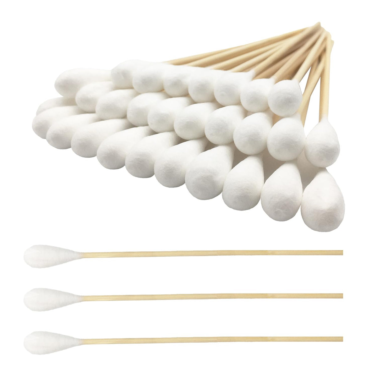 Quanzhou Chenchenchen 6-inch cotton swabs, large pack for versatile cleaning tasks.