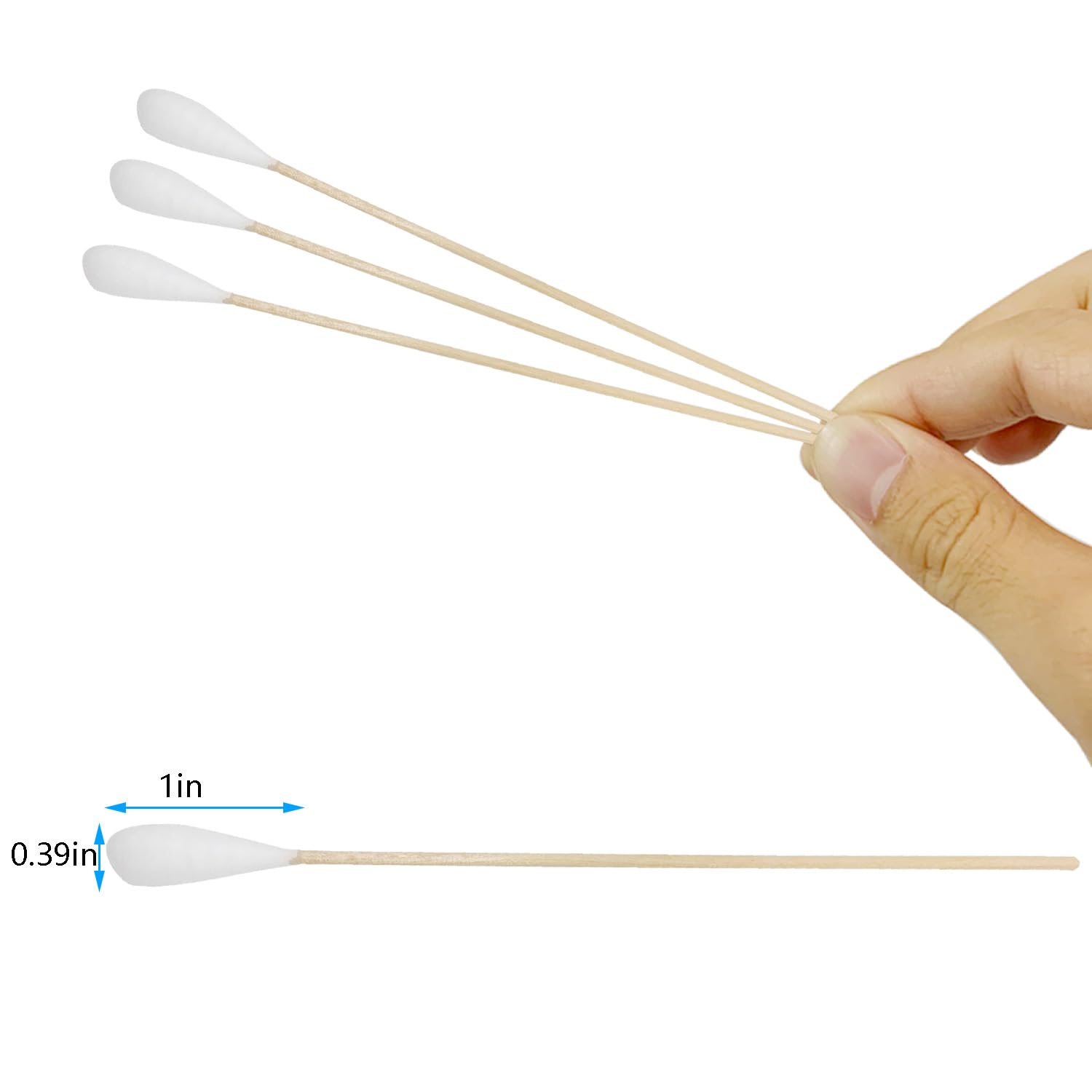 Chenchenchen swabs with sturdy handles for reliable makeup and crafts.