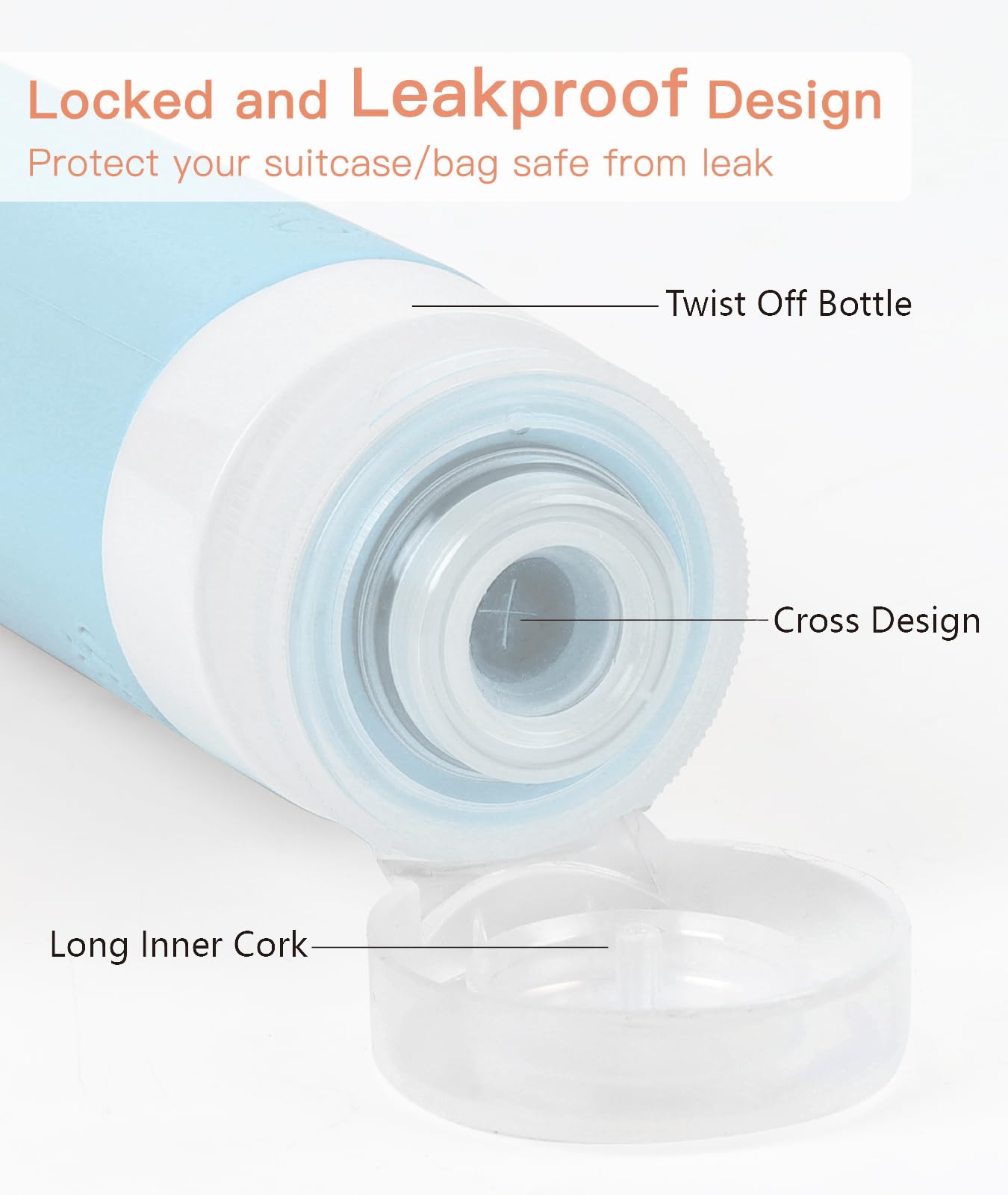 Quatish BPA-free silicone bottles with wide mouth for easy refilling and cleaning