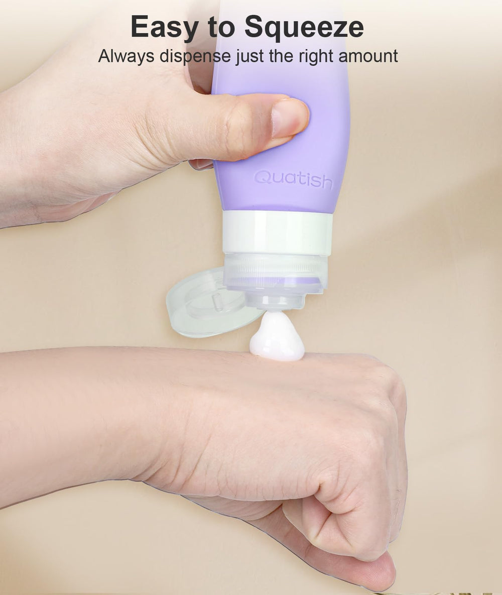 Quatish leakproof lid close-up demonstrates reliable seal during travel.