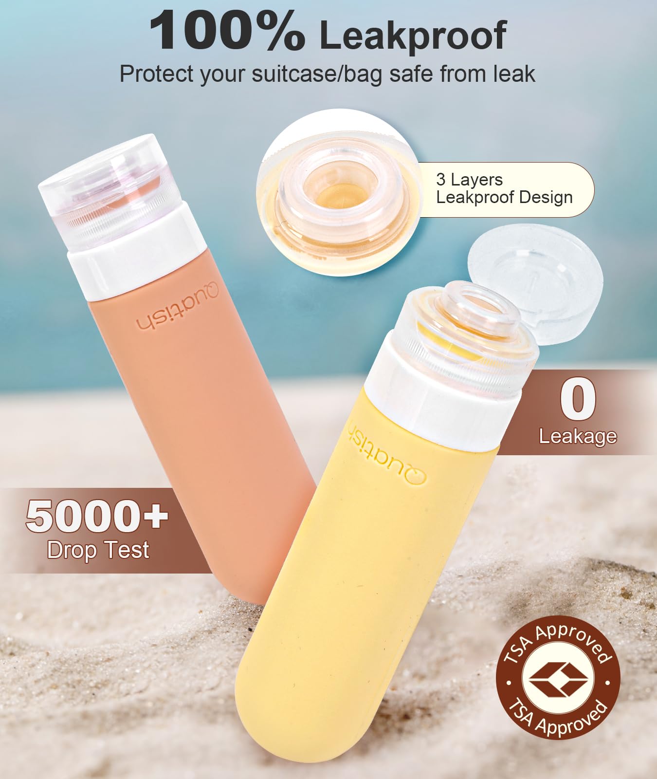 Quatish cross-orifice cap reduces spills during pouring