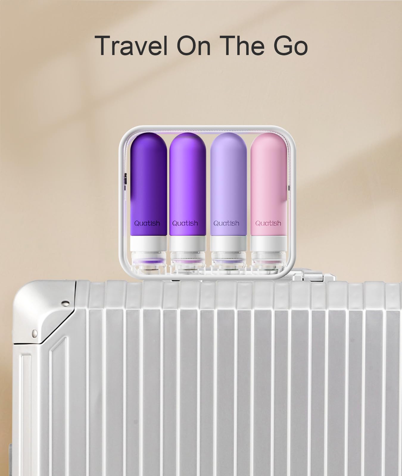 Quatish travel bottles easy-clean design simplifies refilling and maintenance