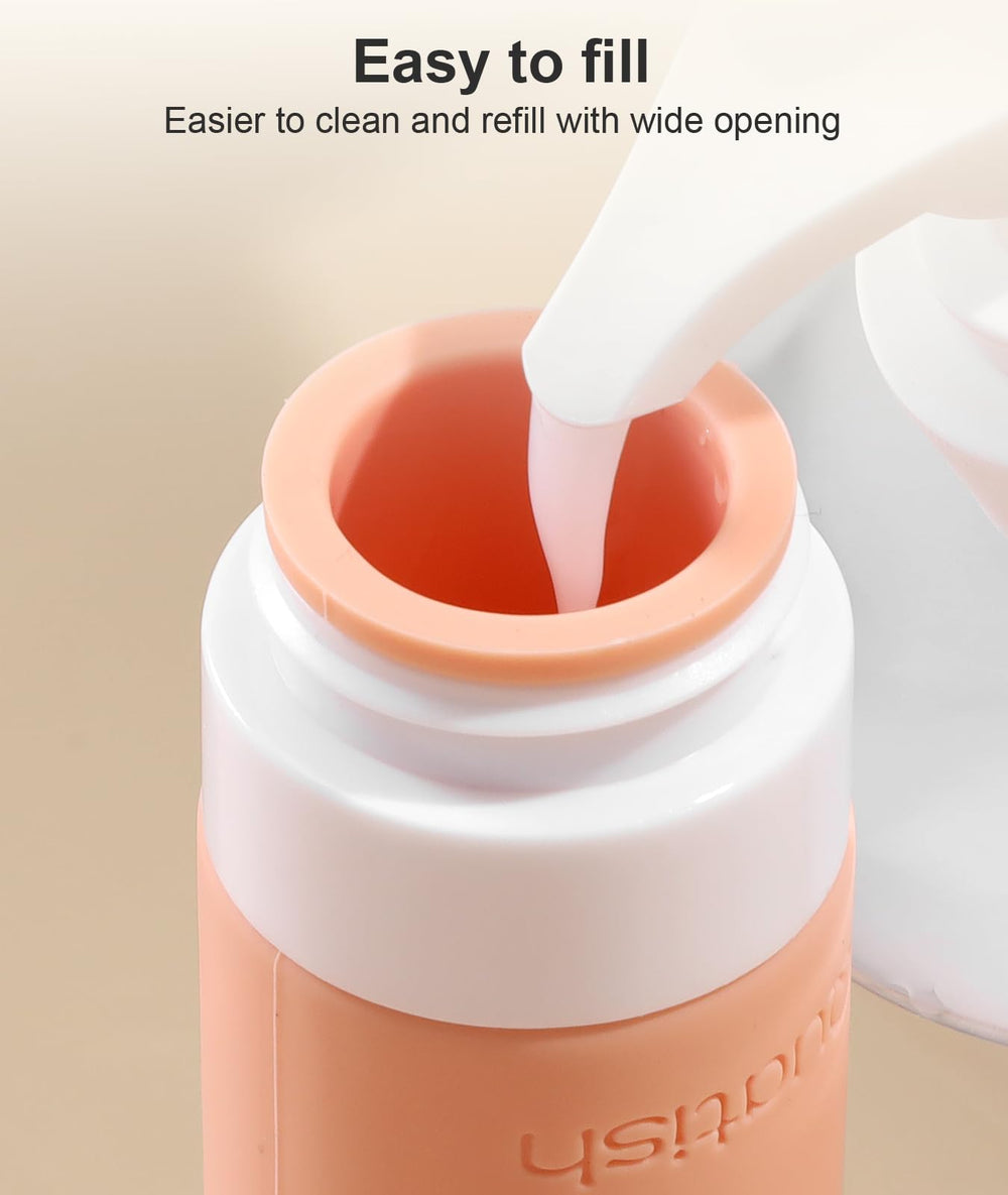 Quatish 3 oz TSA-approved bottles for carry-on travel