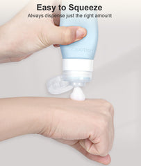 TSA-approved 3 oz bottles ideal for carry-on packing