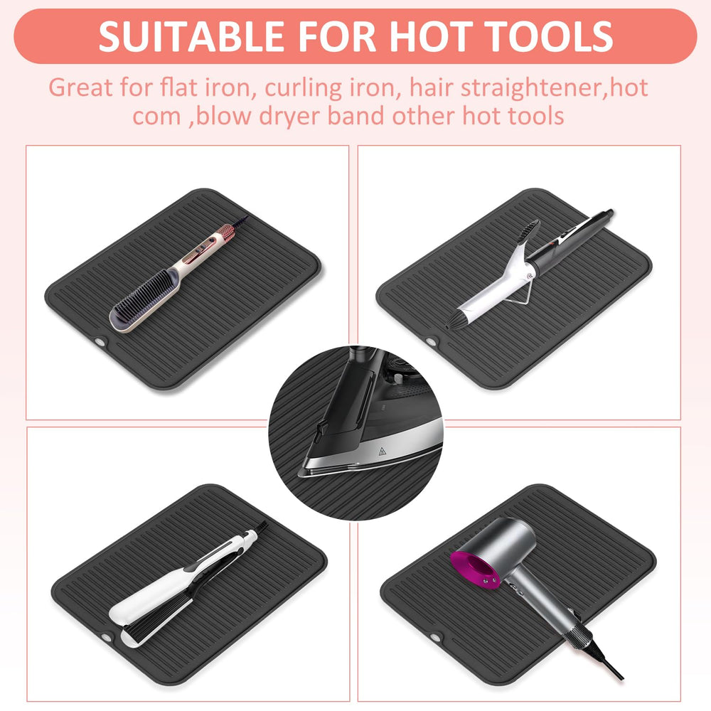 Quccefods silicone mat cooling after use on vanity