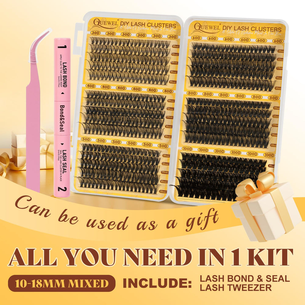 Durable cluster lashes resist friction and are reusable for multiple applications.
