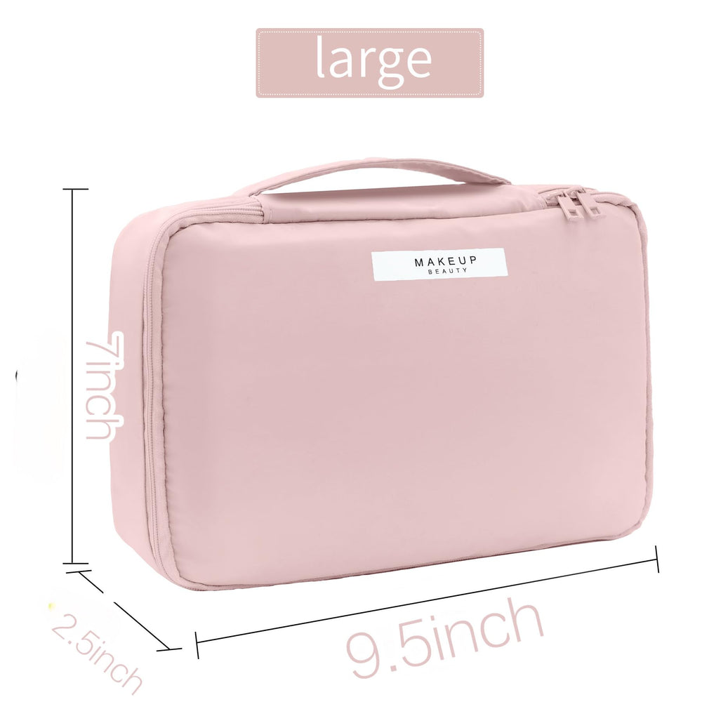 Queboom pink travel bag in a suitcase ready for holidays