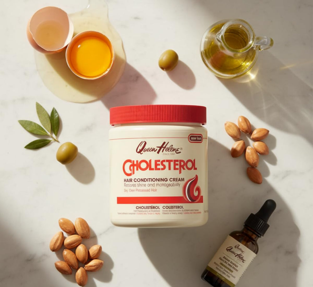 Queen Helene crema condicionadora de colesterol cabello deshidratado recupera humedad y suavidad