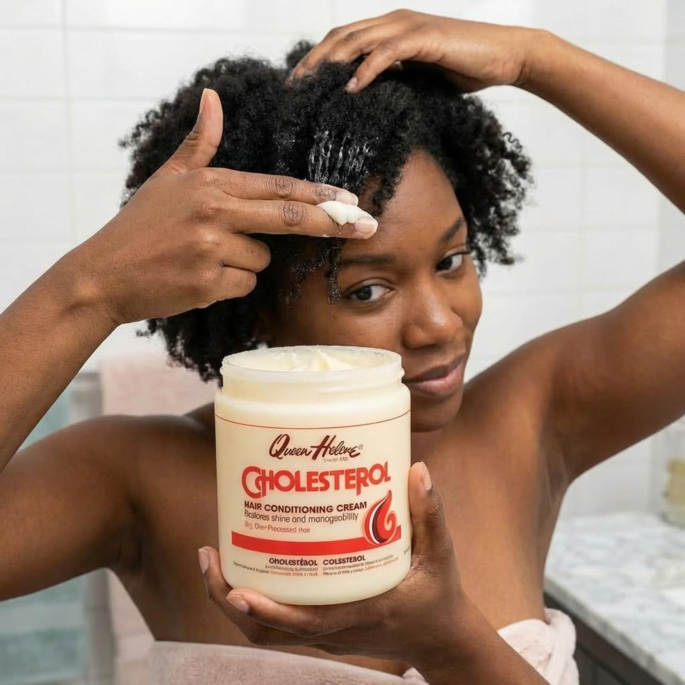 Queen Helene crema condicionadora de colesterol textura cremosa para cabello suave y manejable
