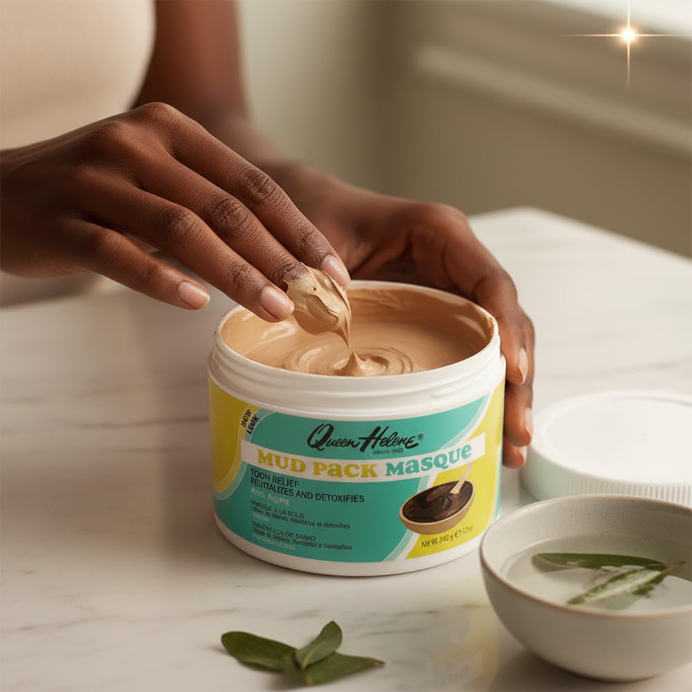 Queen Helene Mud Pack Masque: limpieza de poros con arcilla natural, piel fresca.