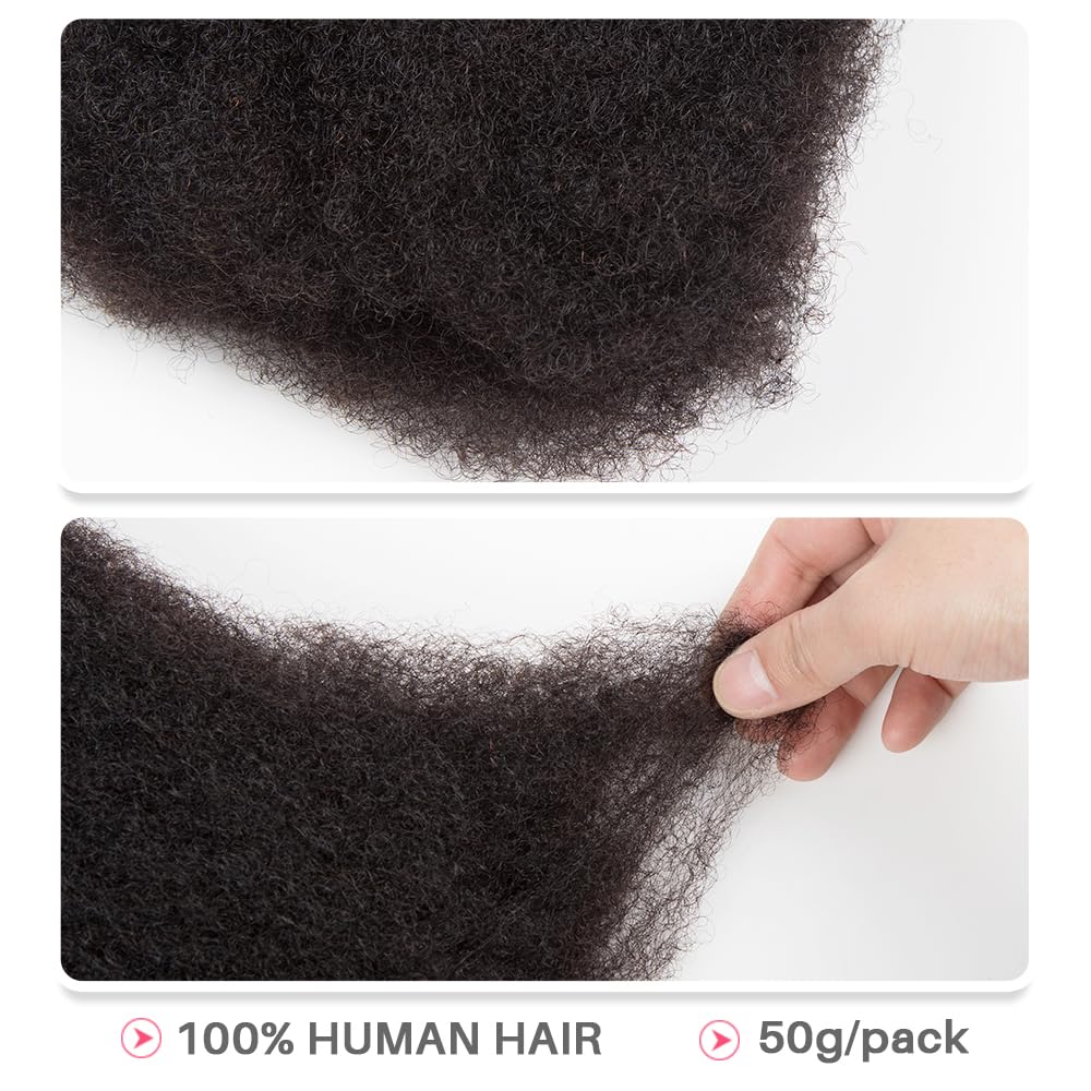 QVR Afro kinky bulk hair at 12 inches for planning length.