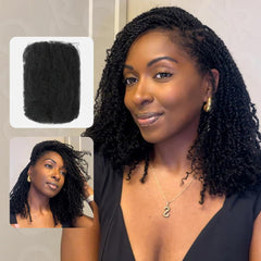QUEEN VIRGIN REMY QVR Afro kinky bulk hair for natural dreadlock extensions.