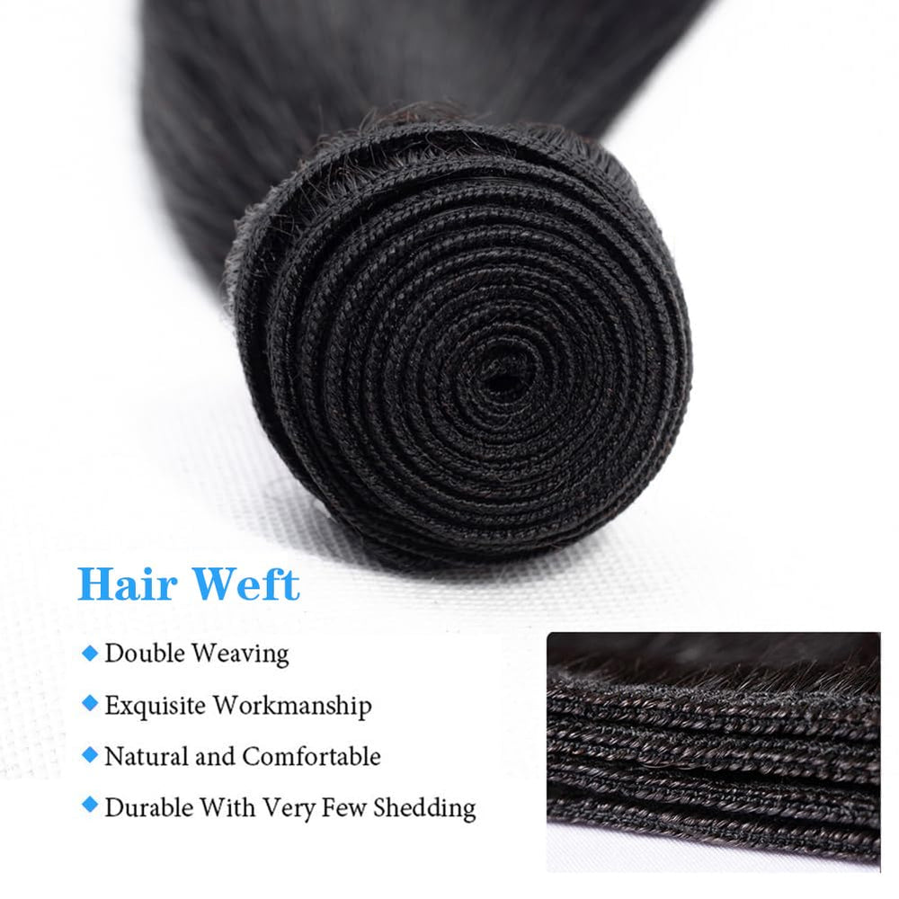 Queenset straight bundles 22in true length for dramatic volume