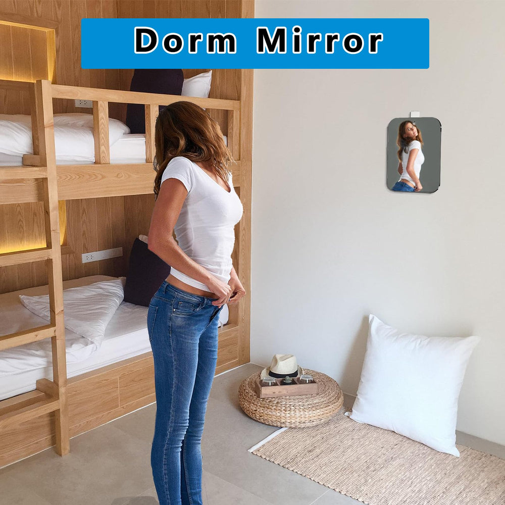 quegau travel friendly shower mirror for shaving and makeup