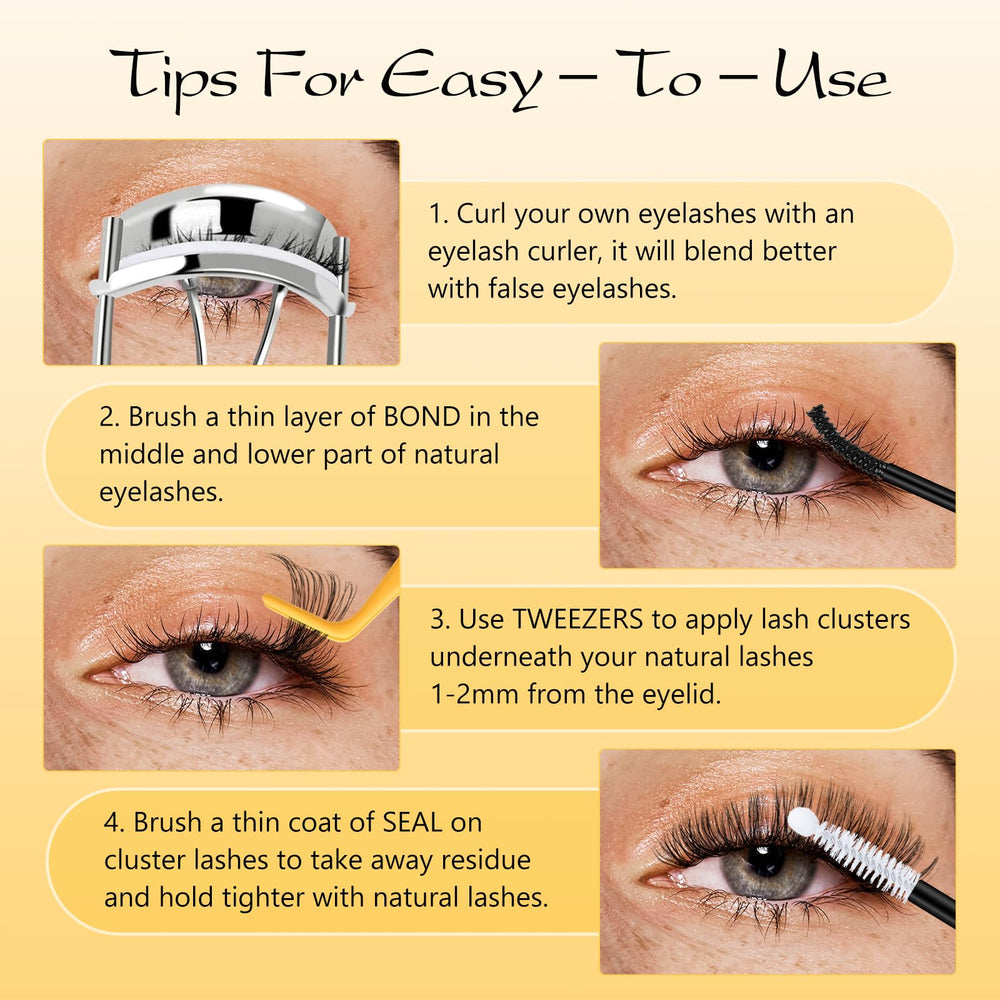 QUEWEL beginner-friendly lash kit enables easy at-home styling.