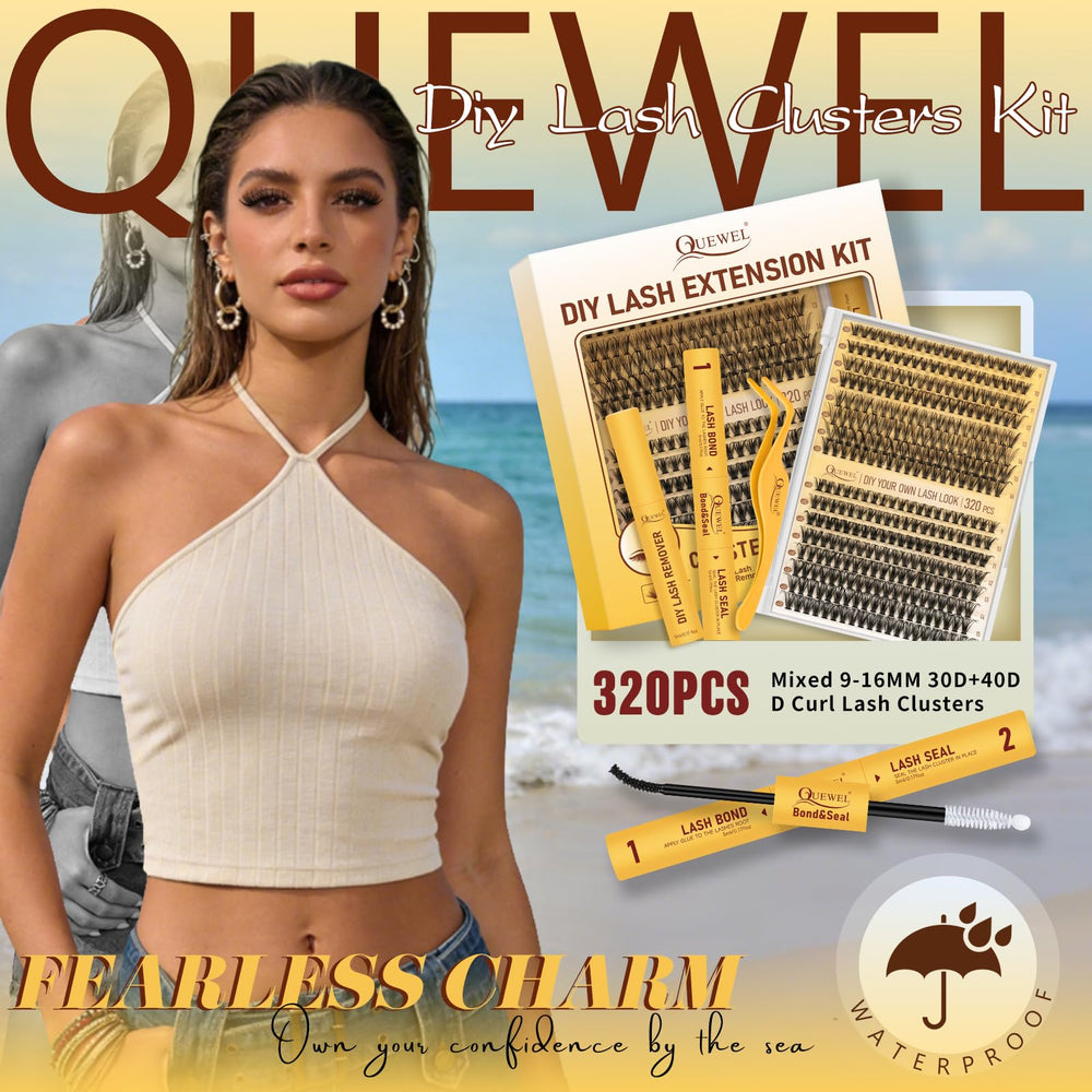 QUEWEL cluster tweezers with matte finish reduce fingerprints for easy handling.