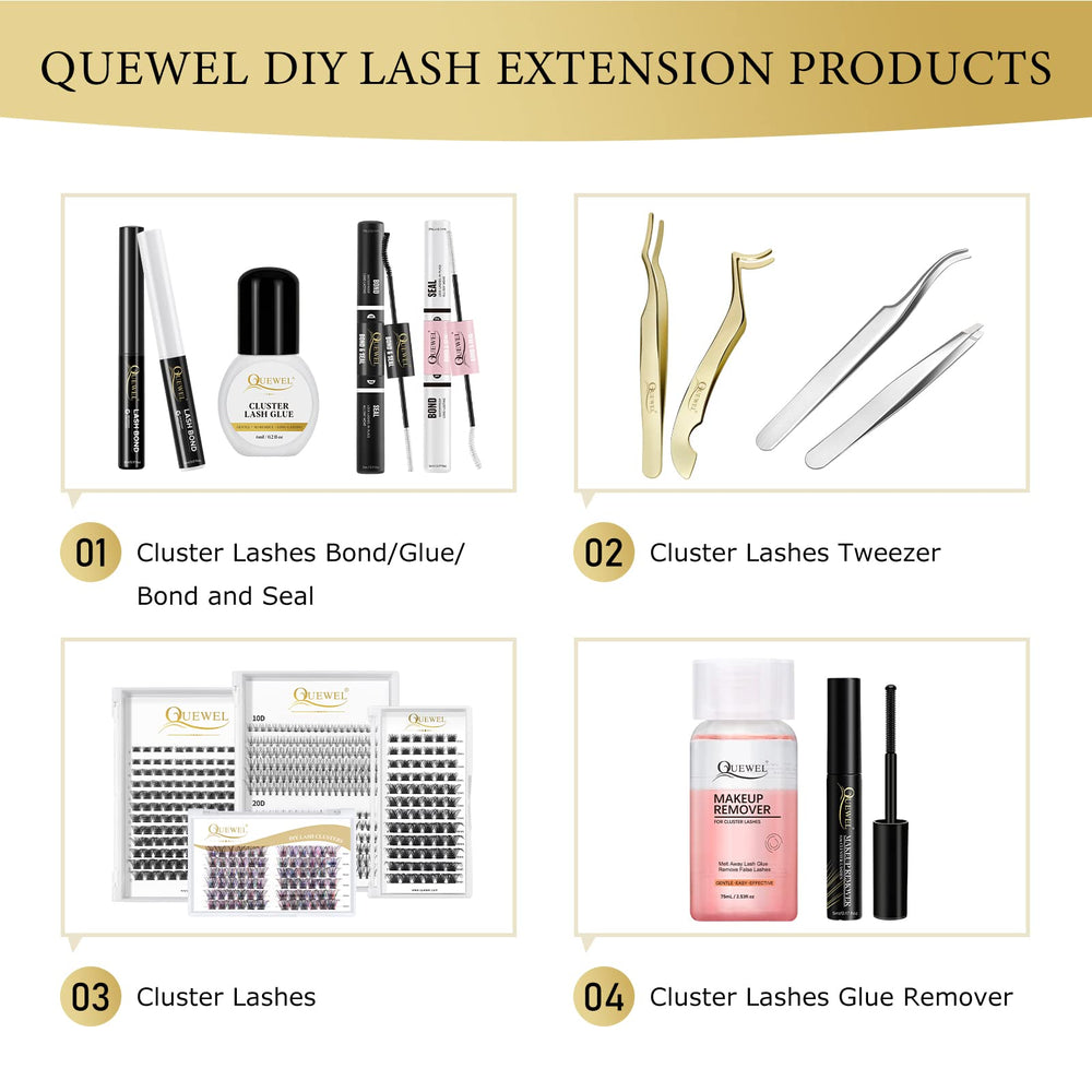 QUEWEL packaging design is elegant and easy to store and carry.