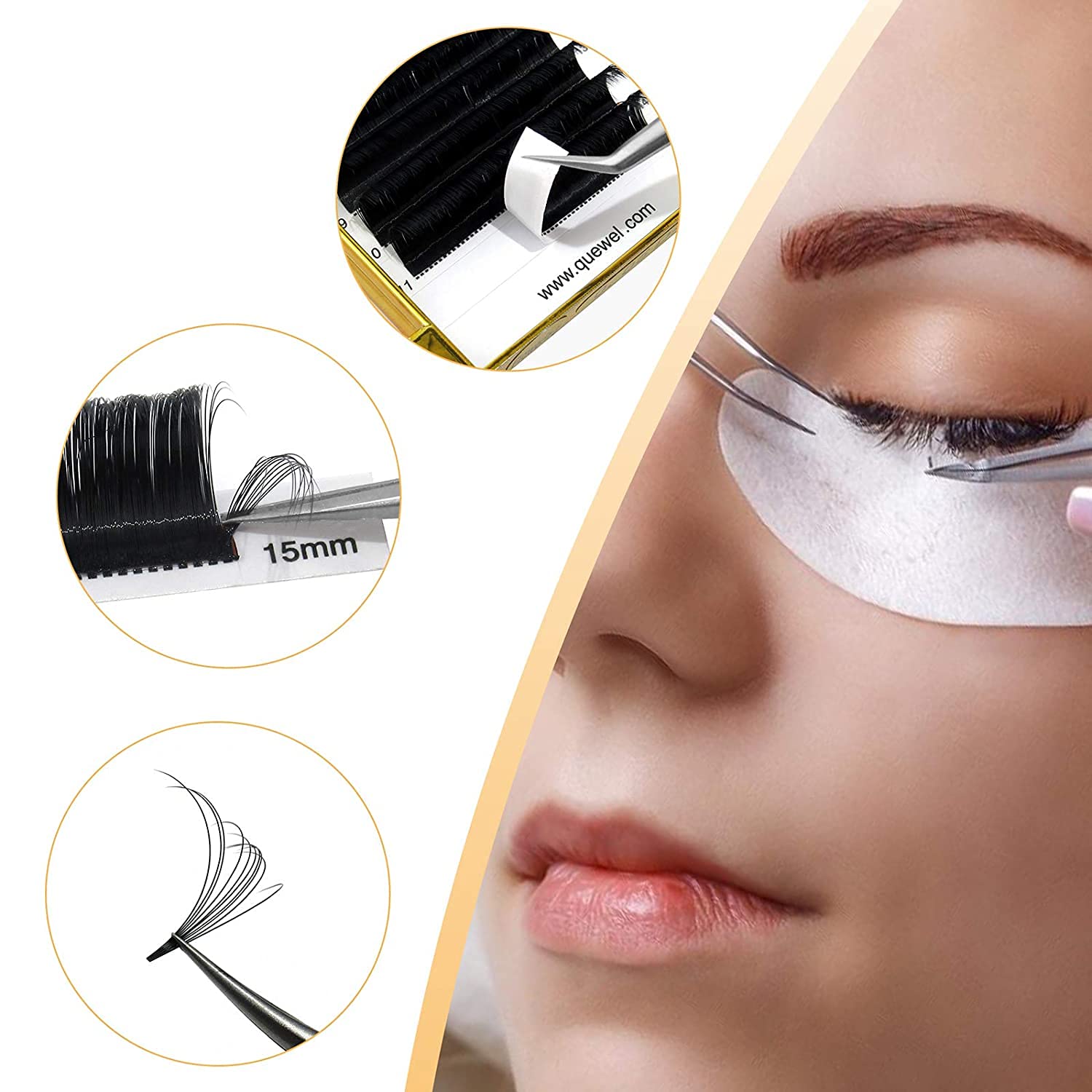 QUEWEL Easy Fan Lash Extensions cruelty-free and vegan-friendly.