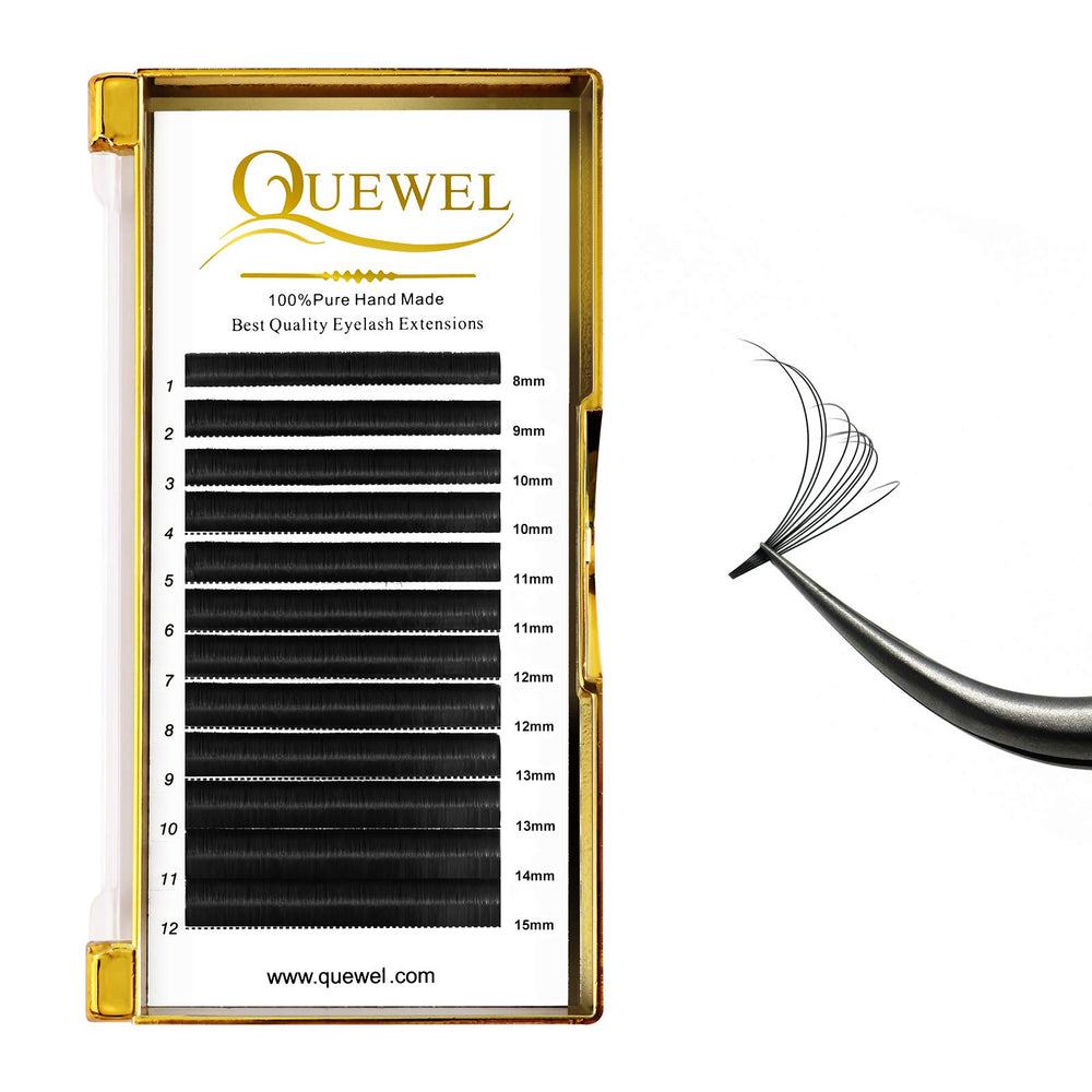 QUEWEL Easy Fan Lash Extensions deliver a professional-looking finish at home.