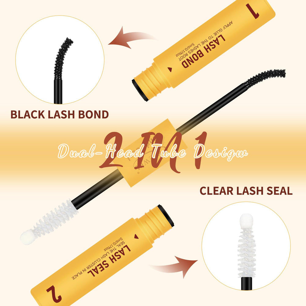 QUEWEL Lash Bond applicator tip for smooth, controlled lash cluster adhesion.