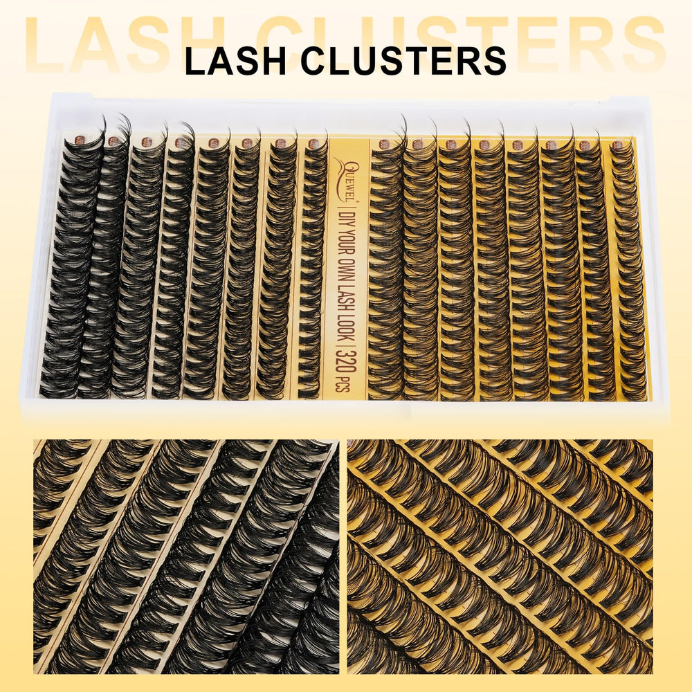 QUEWEL lash bond and seal for durable, waterproof wear.