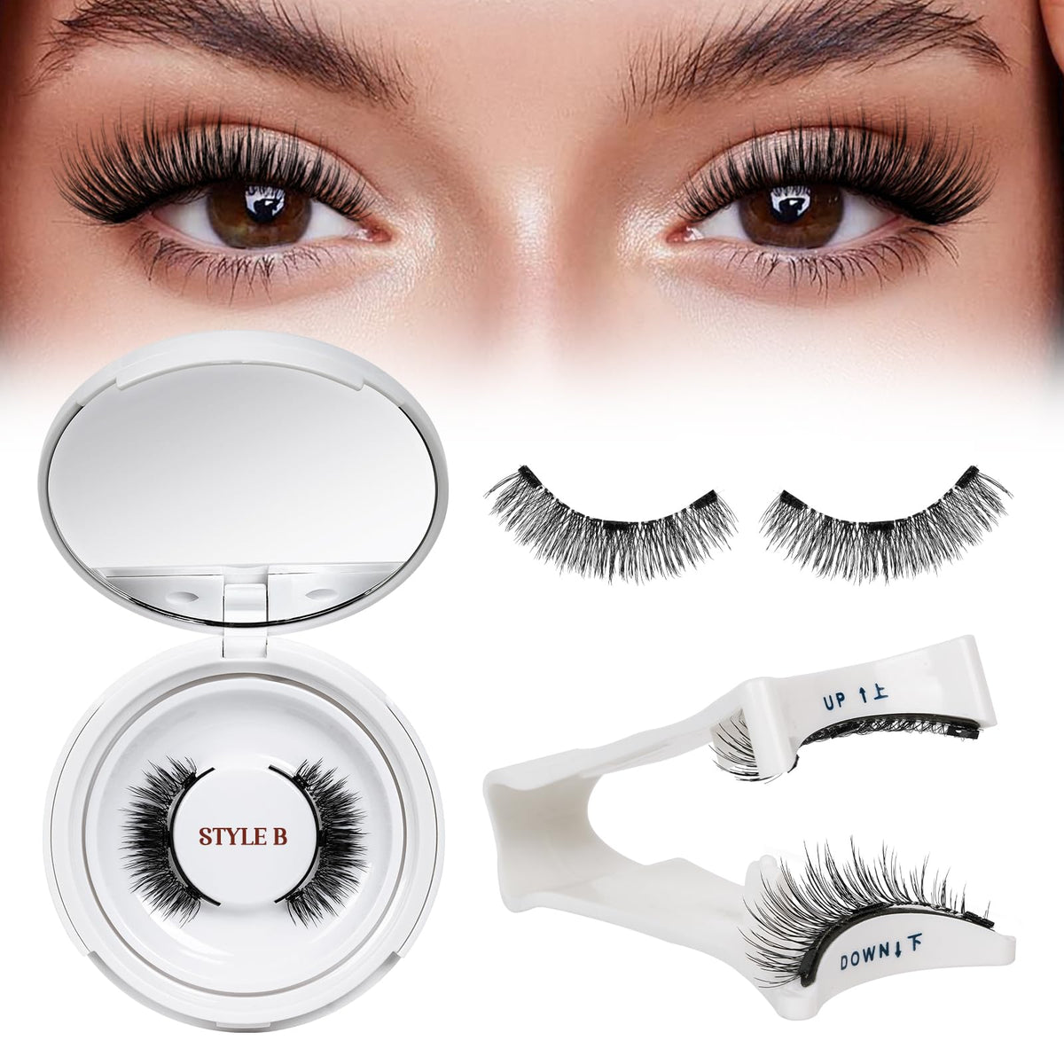 QUEWEL magnetic eyelashes kit open box showing contents and quick-use potential
