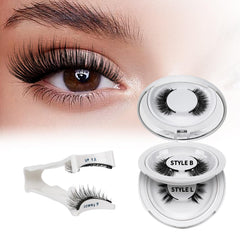 QUEWEL magnetic eyelashes kit pair with easy on-the-go application