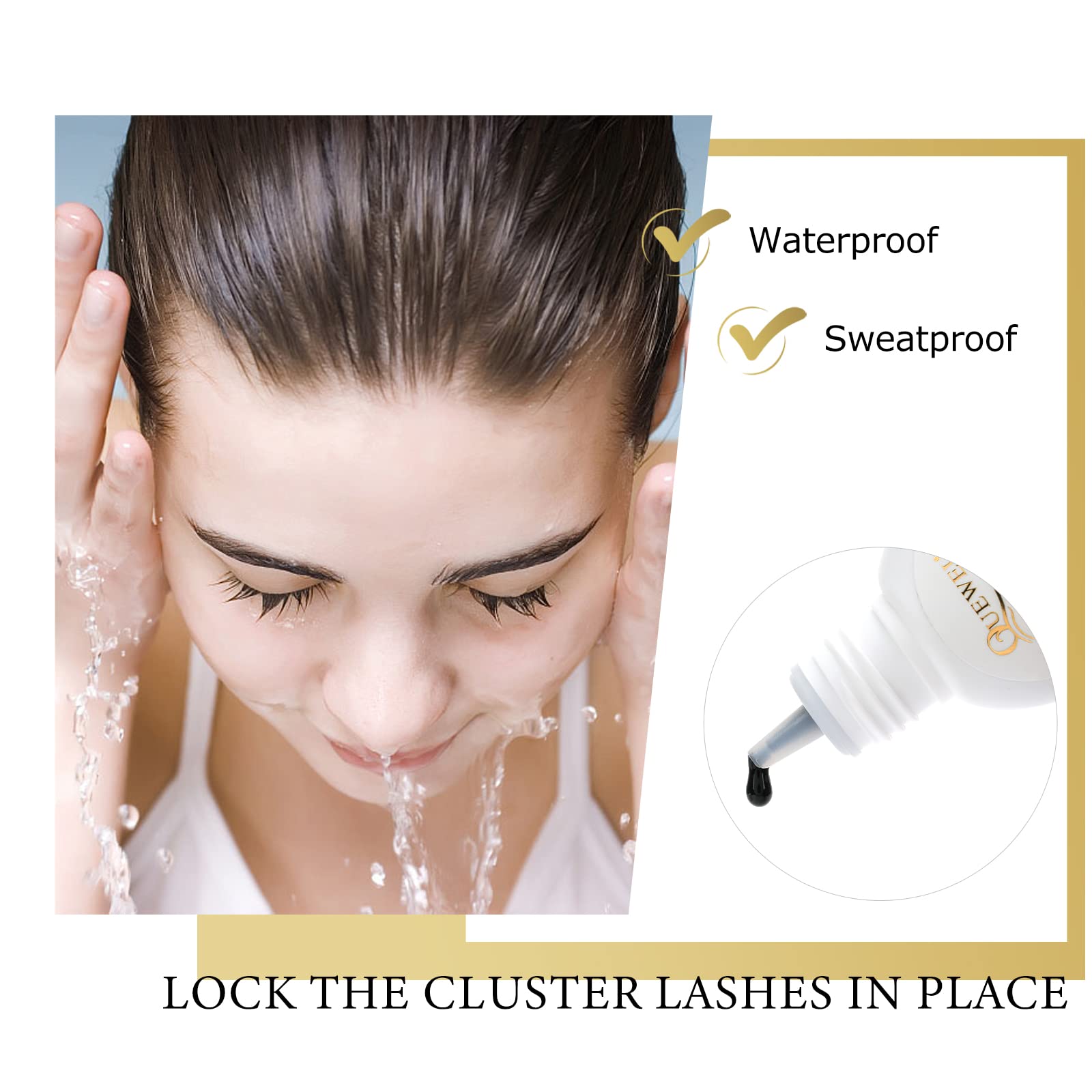 Moderate-drying QUEWEL glue ideal for beginners seeking control.