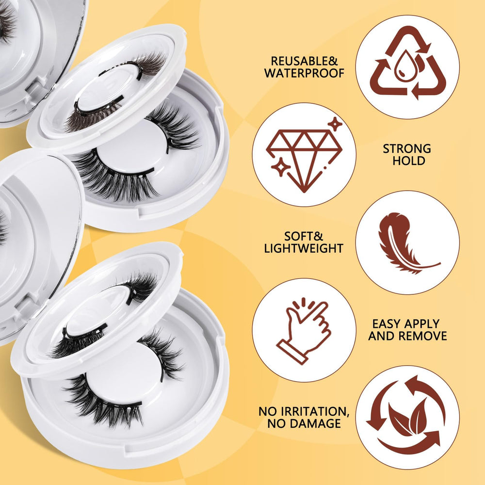 QUEWEL natural fluffy lashes offer wispy, lightweight style