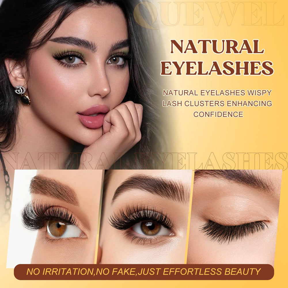 QUEWEL natural-look magnetic lashes deliver wispy precision from root to tip