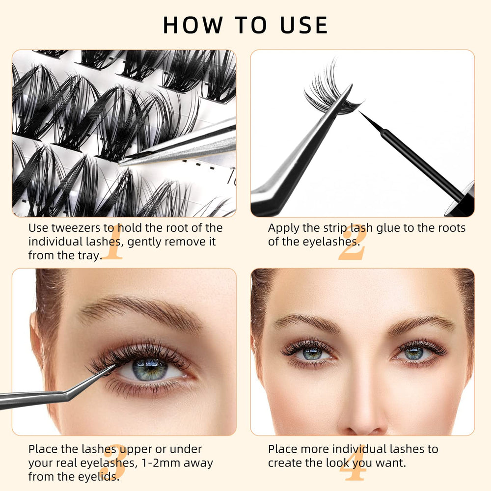 QUEWEL lashes use soft lightweight materials for comfortable wear.