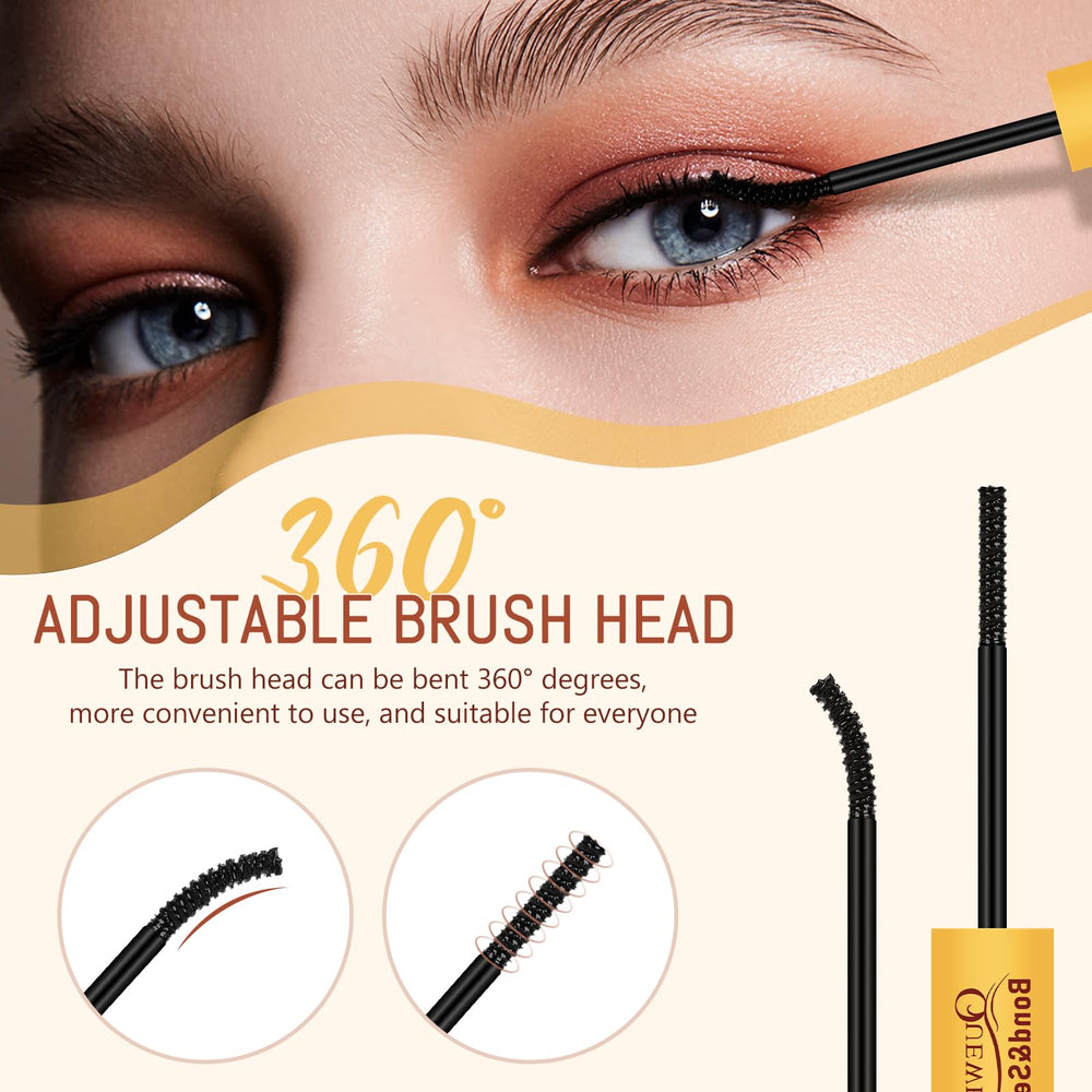 QUEWEL upgraded brush head locks lashes in place quickly.