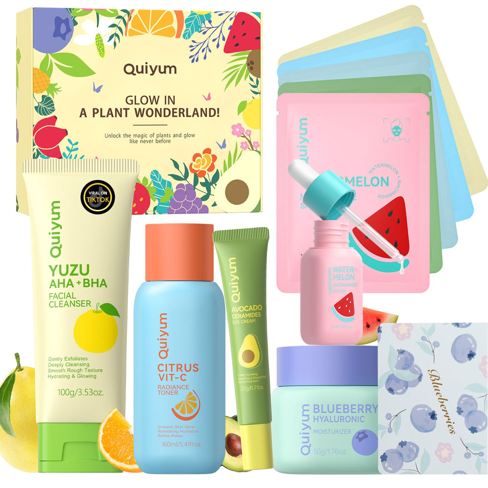 QUIYUM Watermelon Serum bottle offers hydration and a radiant glow