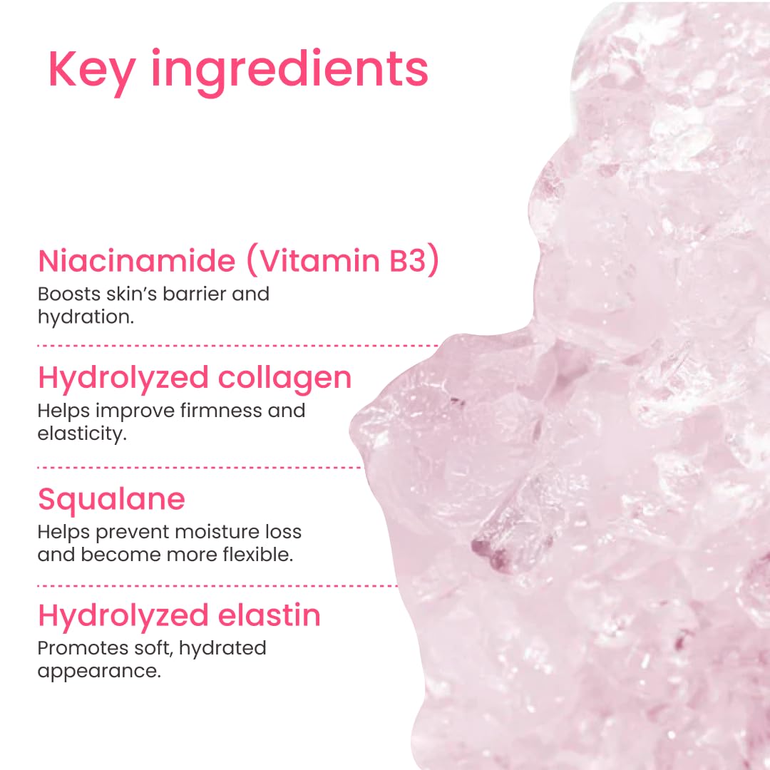 Face application of QUIA Collagen Jelly Cream during morning routine.