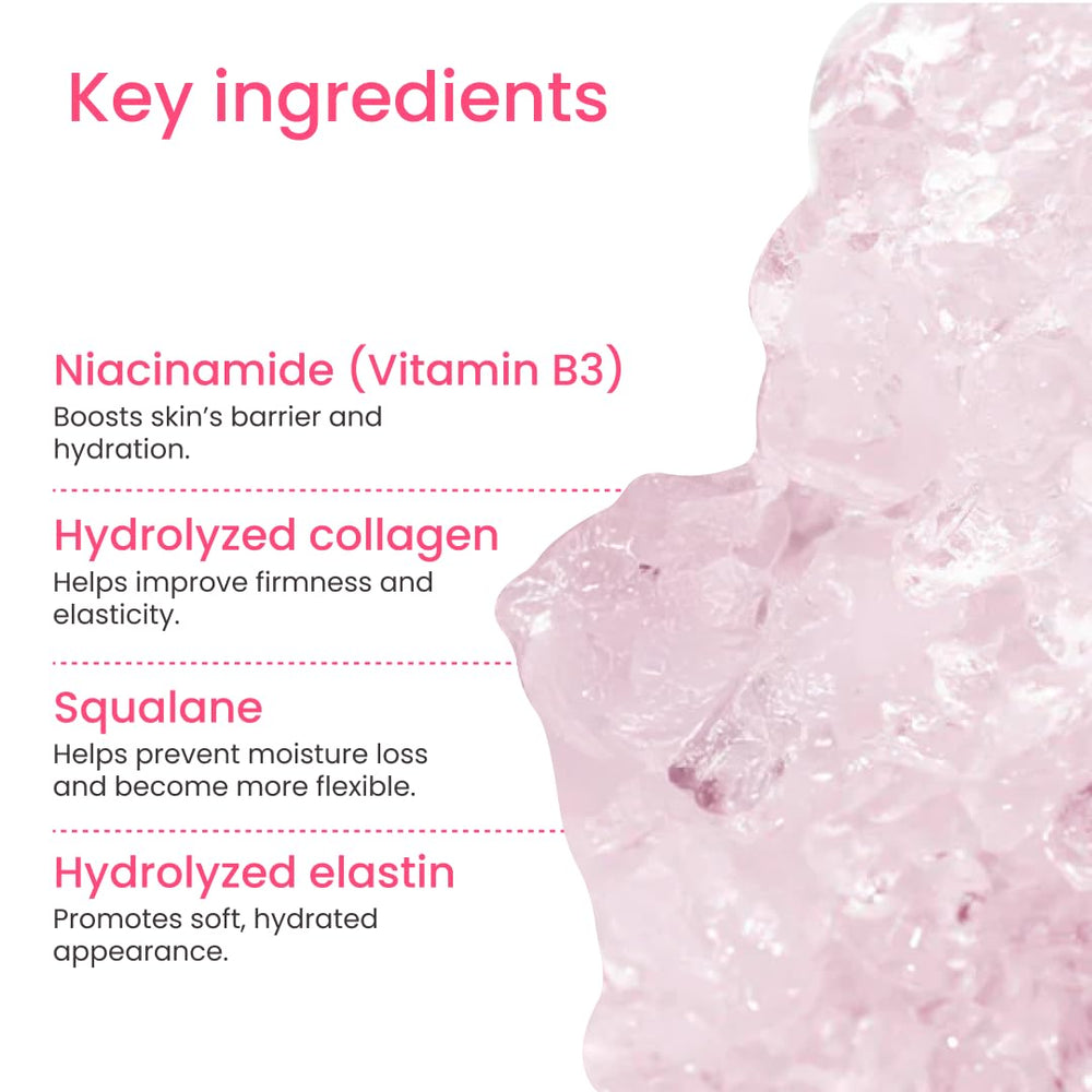 Face application of QUIA Collagen Jelly Cream during morning routine.