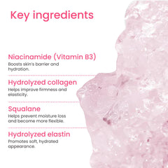Face application of QUIA Collagen Jelly Cream during morning routine.