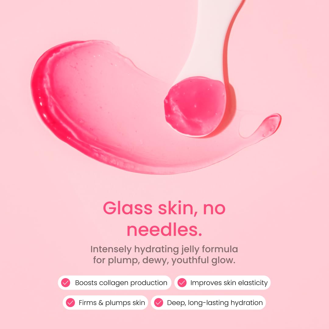 TEXTURE close-up of QUIA Beauty Collagen Jelly Cream for quick absorption.