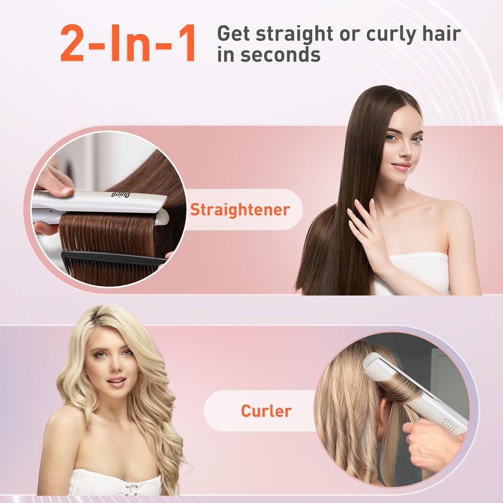QUICO upgrade offers 5 heat settings and memory for personalized styling.
