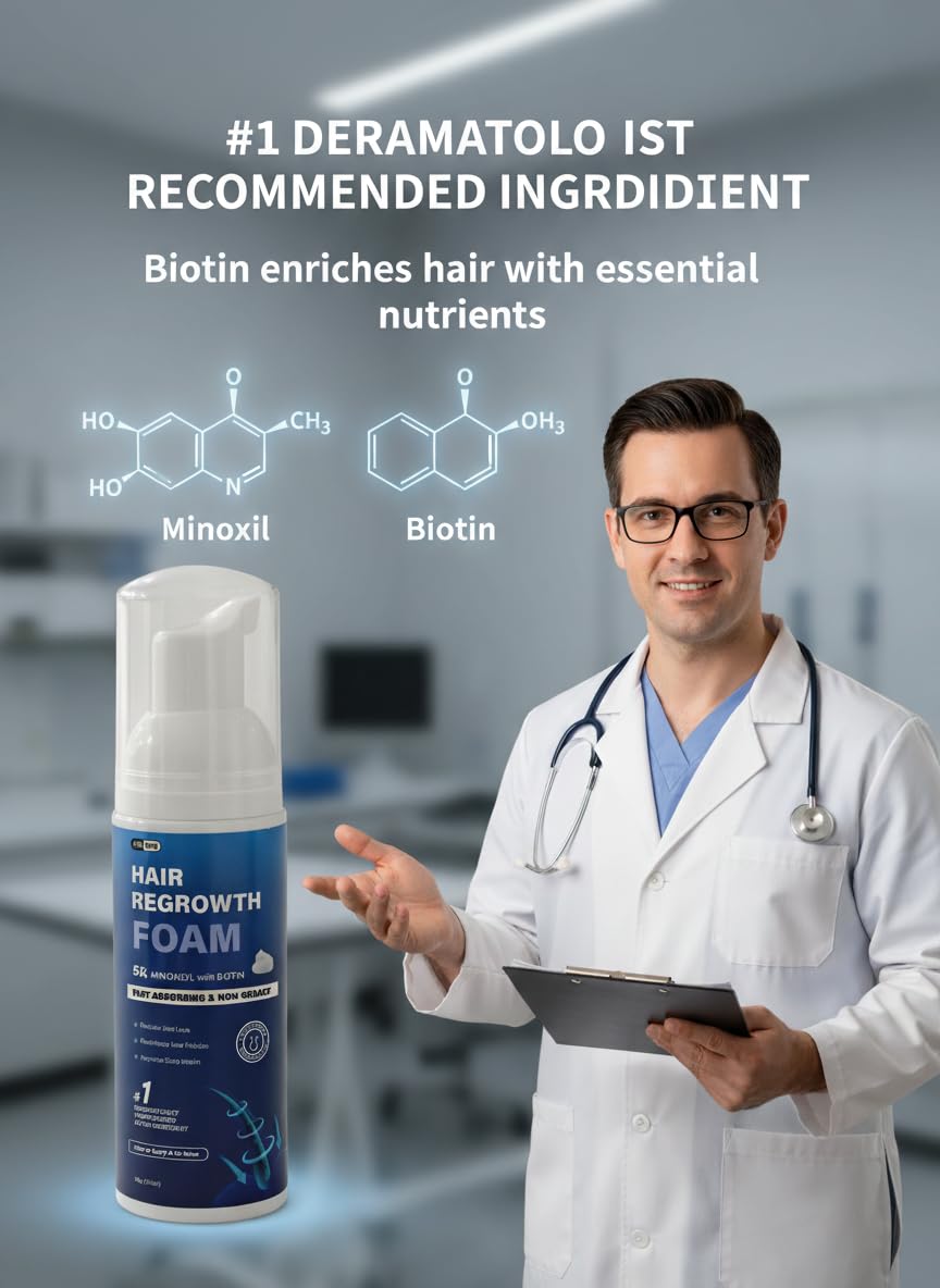 Quilom 5% Minoxidil Foam manufactured safely in FDA-registered facility.