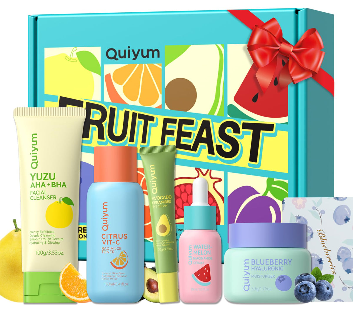 QUIYUM Watermelon Serum bottle for hydrating glow.