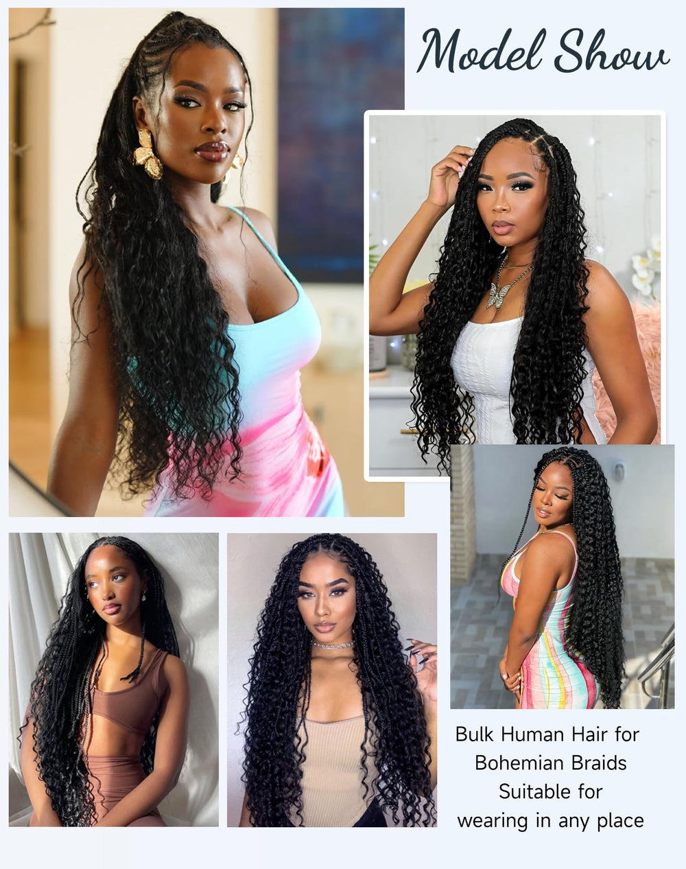 Qulueo durable braiding hair stays taut with minimal tangling.