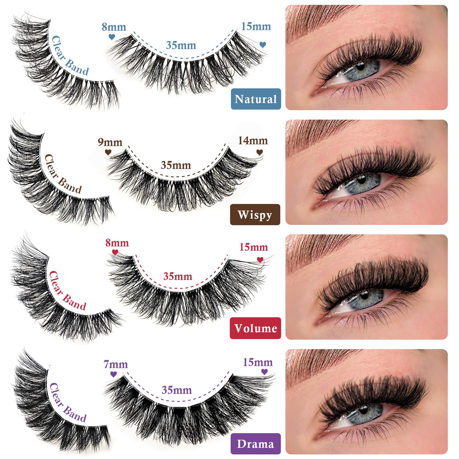 QUNETY Cat Eye Lashes Flirty Weekend Look adds drama with ease