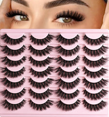 QUNETY wispy cat-eye lashes for natural definition and everyday wear