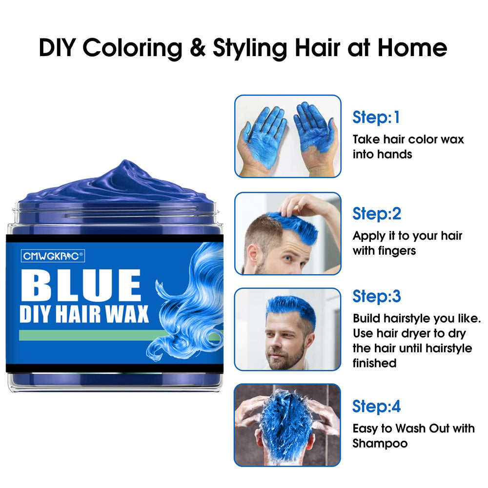 QUNGCO easy wash-out wax color ensuring mess-free removal after parties