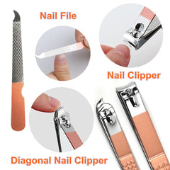 QURIPE rose gold nail clippers showcase durable stainless steel precision