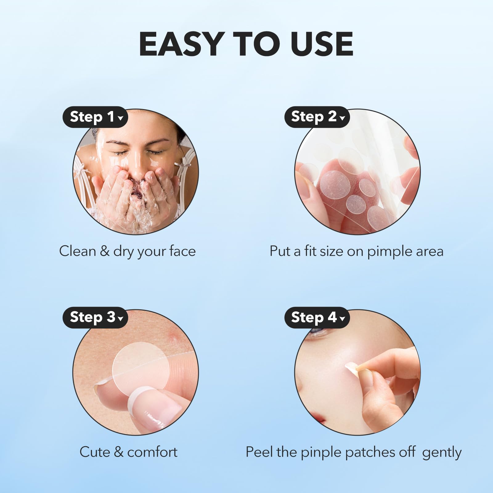 QUSTERE individually wrapped patches stay fresh and easy to apply on the go.