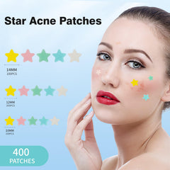 QUSTERE parches de acné 14mm coloridos para piel uniforme