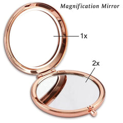 QUSTGO Valentine’s Day compact mirror, a chic everyday accessory and gift idea.