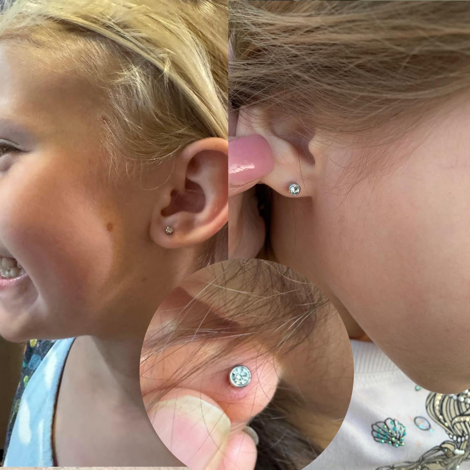 QWALIT disposable ear piercing disc for precise placement